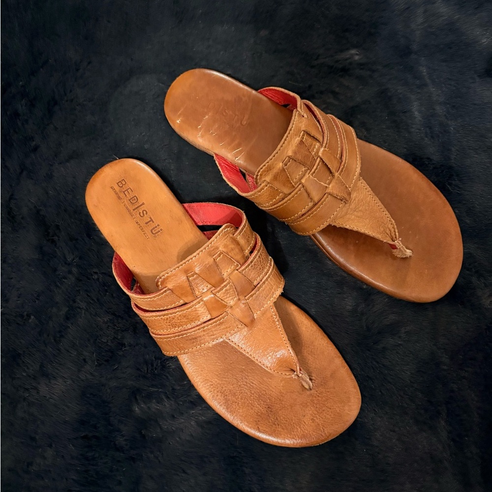 BED|STU Tan Leather Sandals